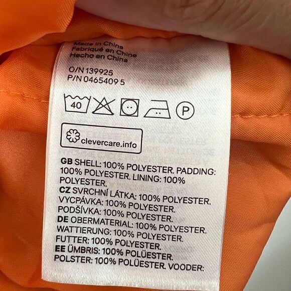 H&M Divided Dusky Green Long Sleeve Streetwear Bomber Jacket W/ Braces Size 12 - Picture 11 of 12